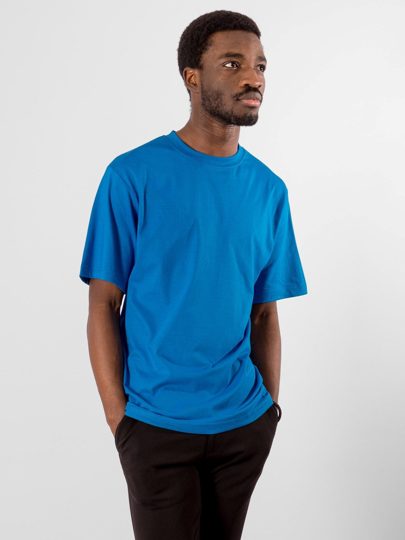 Oversized T-shirt - Turkis Blå TeeShoppen Erhverv