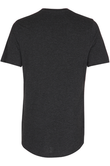 Long T-shirt - Mørkegrå Meleret