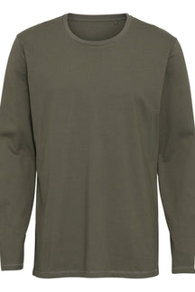 Basic Langærmet T-shirt - Armygrøn