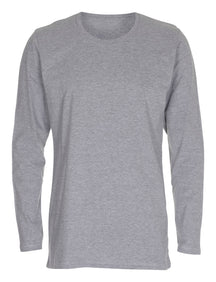 Basic Langærmet T-shirt - Grå
