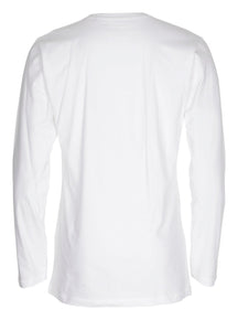 Basic Langærmet T-shirt - Hvid