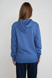 Sweatshirt Hoodie - Støvet Blå
