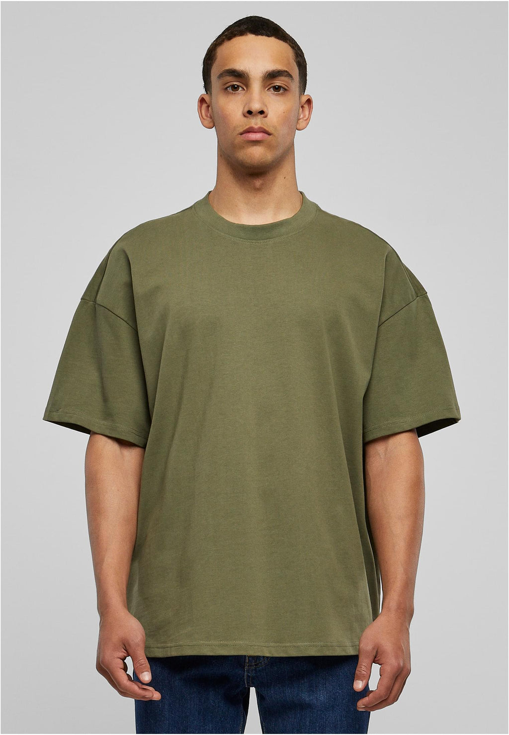 Ultra Heavy Cotton Box Tee - Oliven