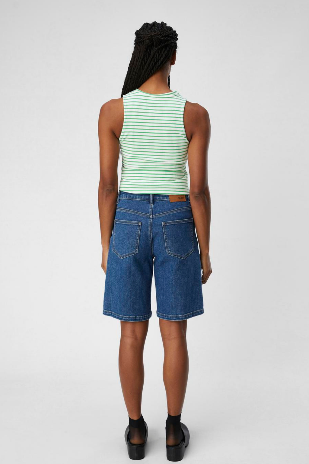 Carol Denim Shorts - Medium Blue Denim