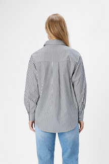 Tutta LO L/S Skjorte - Sort/Hvid