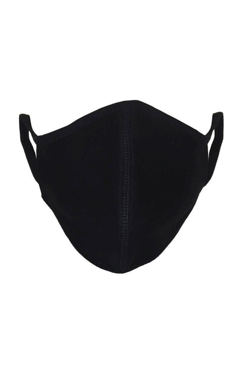 10 stk. Stofmaske med 3 lag - Sort (økologisk bomuld)