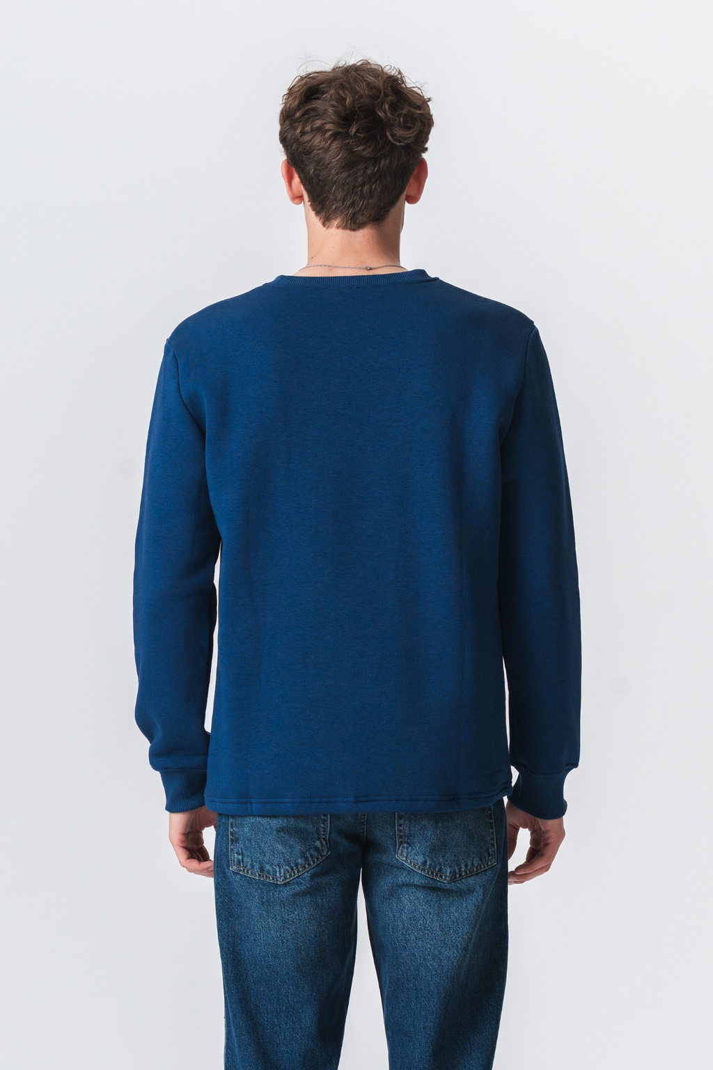 Pocket Sweatshirt Regular Fit - Marineblå