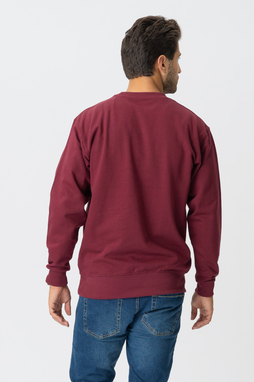 Basic Crewneck - Bordeaux Rød