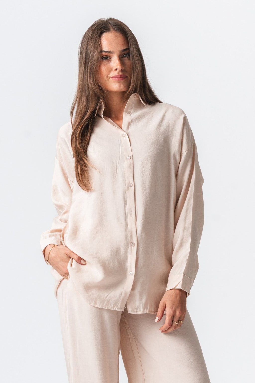 Mia Skjorte - Beige