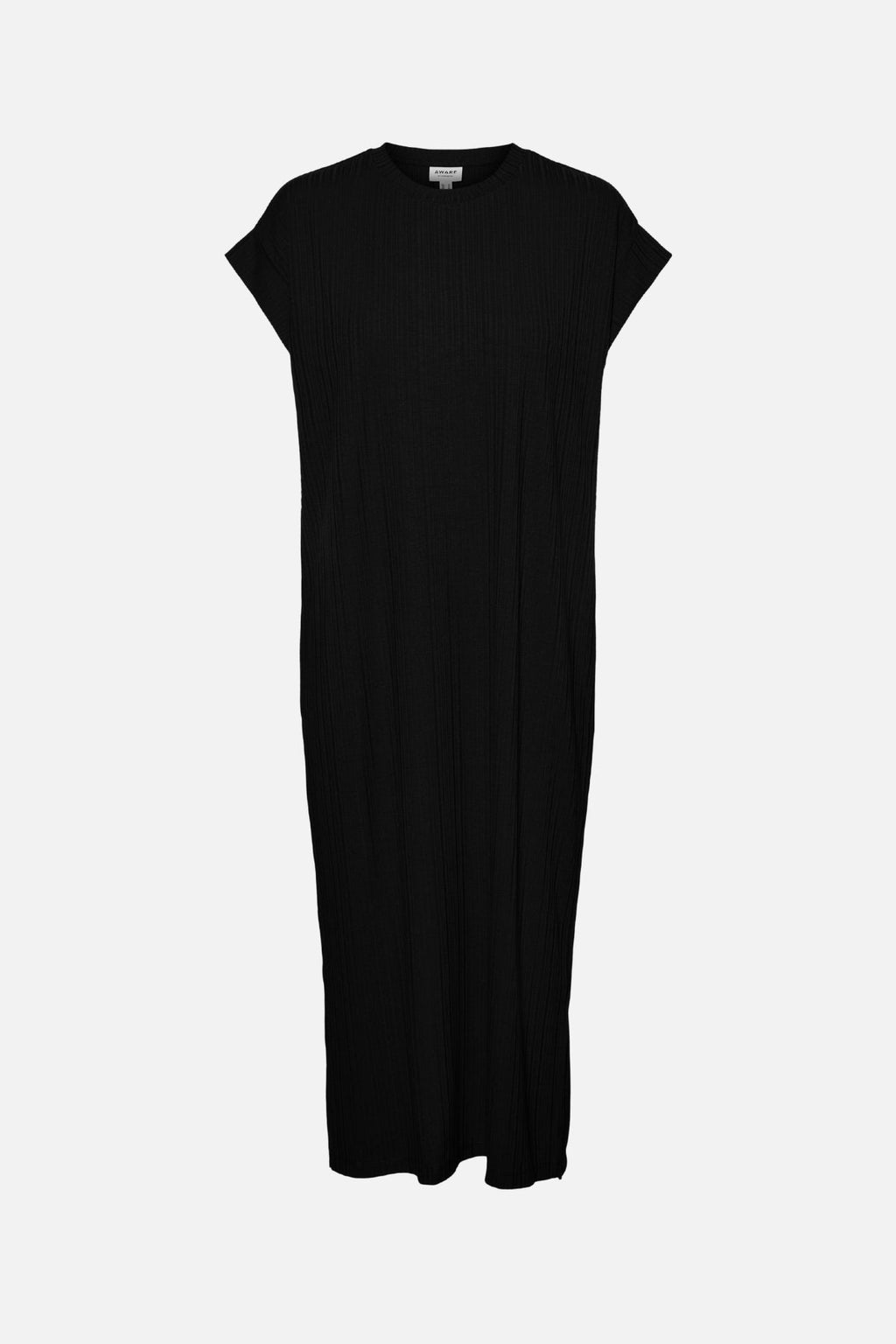 Phoenixy Cap Sleeve Læglang Kjole - Sort
