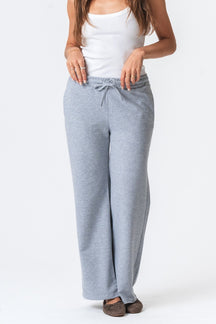 Sweatpants Wide - Grå Melange