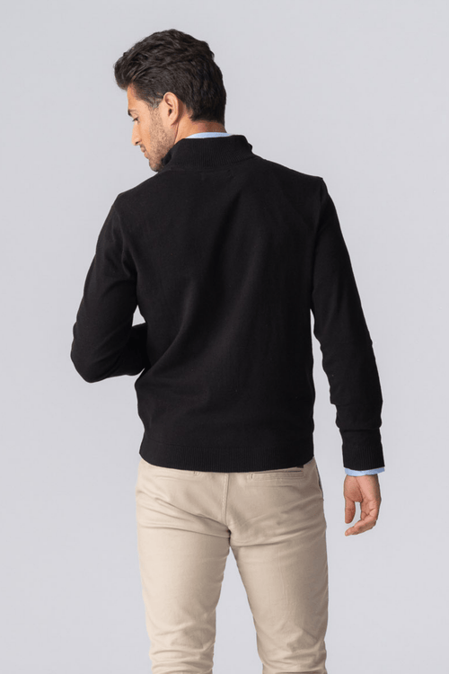 Pullover Zip Cardigan - Sort