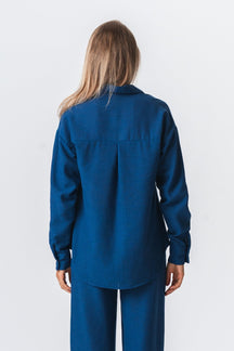 Lilly Skjorte - Marineblå