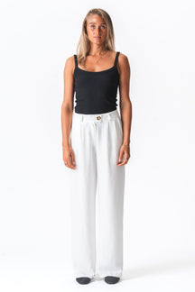 Emma Pants Loose - Hvid