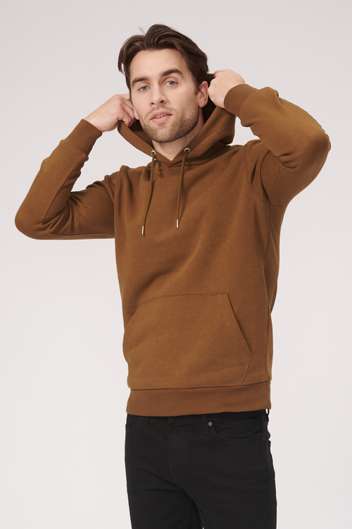 Basic Hoodie Sweat - Brun