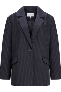Oversized Blazer - Navy Pinstripe