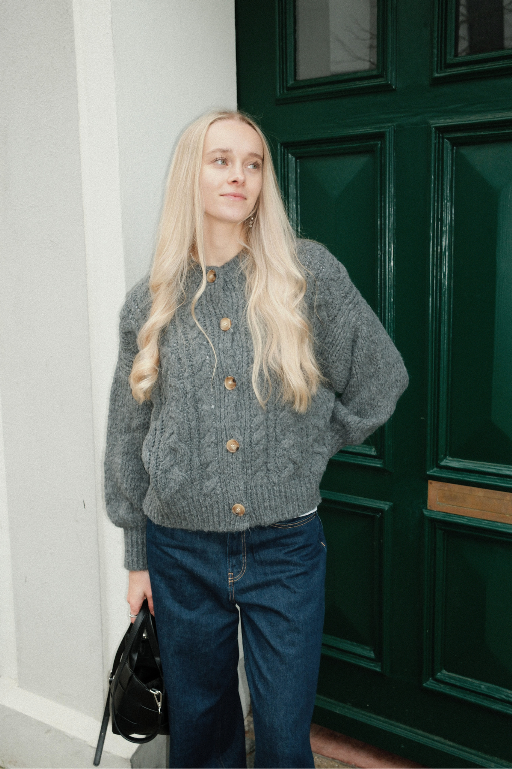 Botton Knit - Mellemgrå