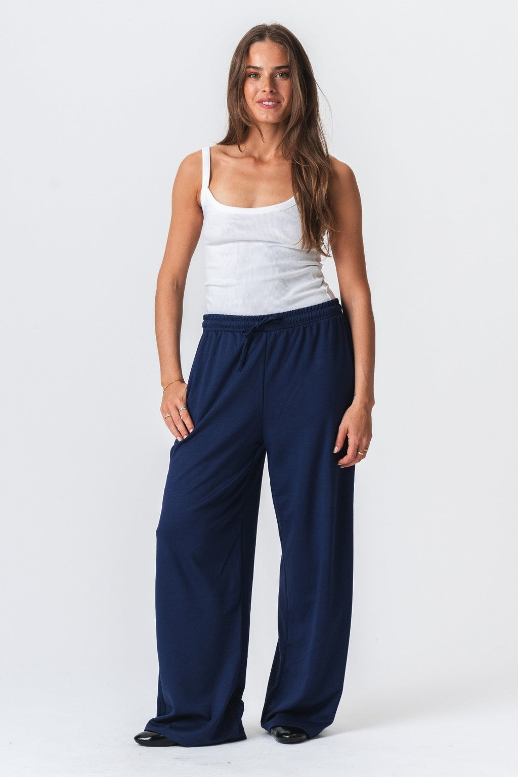Leah Løse Bukser - Mørk Navy