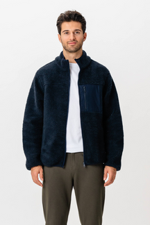 Fleece Jakke - Navy