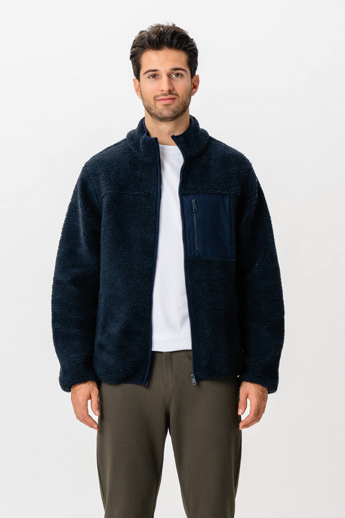 Fleece Jakke - Navy