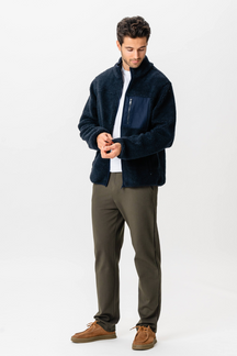 Fleece Jakke - Navy