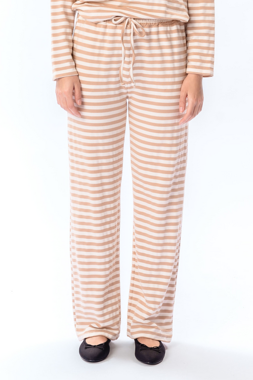 Strippet Bukser - Beige