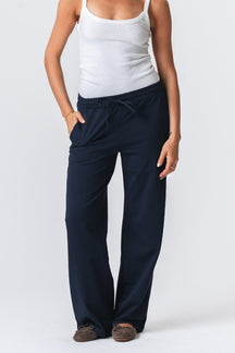 Sweatpants med Vidde - Marineblå
