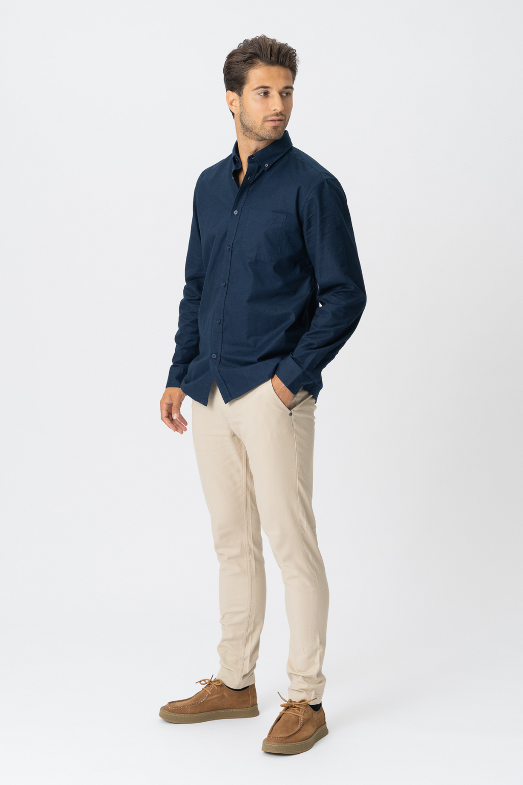 Den Originale Performance Oxford Skjorte - Navy