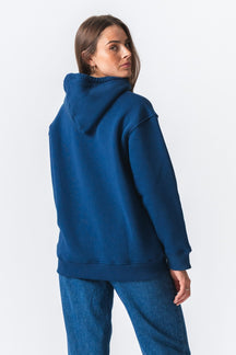 Stella Oversized Hoodie - Marineblå