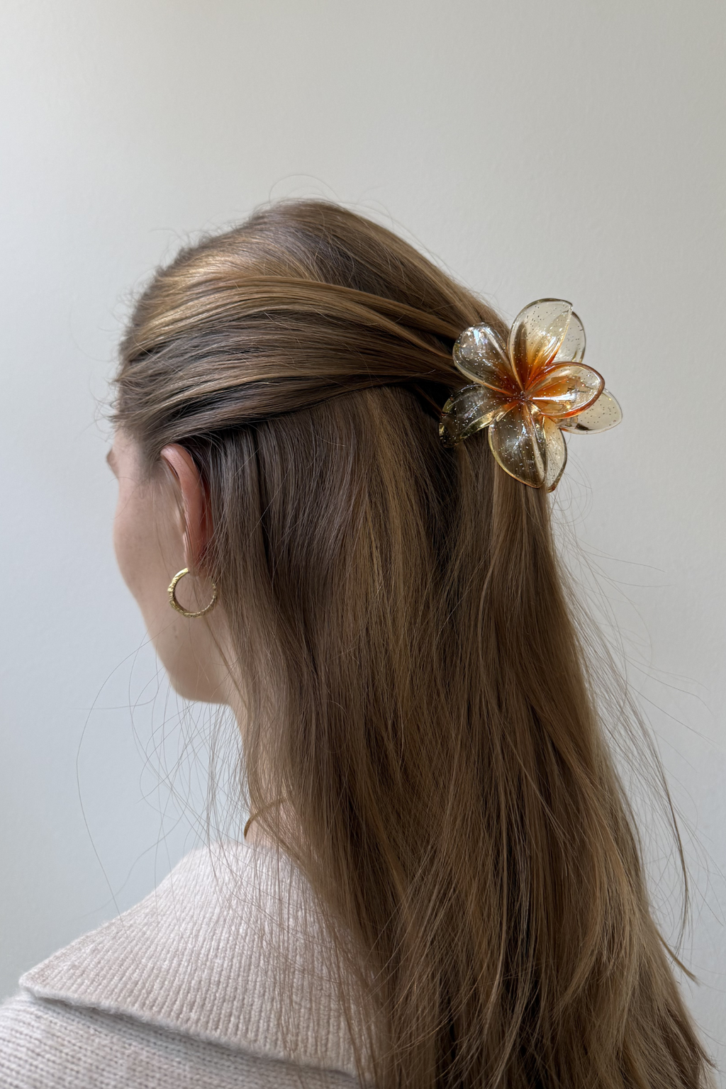 Blomst Hårspænde - Hvid