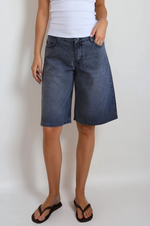 Denim Jorts - Sort Denim