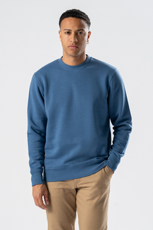 Sweatshirt Crewneck - Støvet Blå