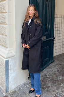 Linea trenchcoat - Sort