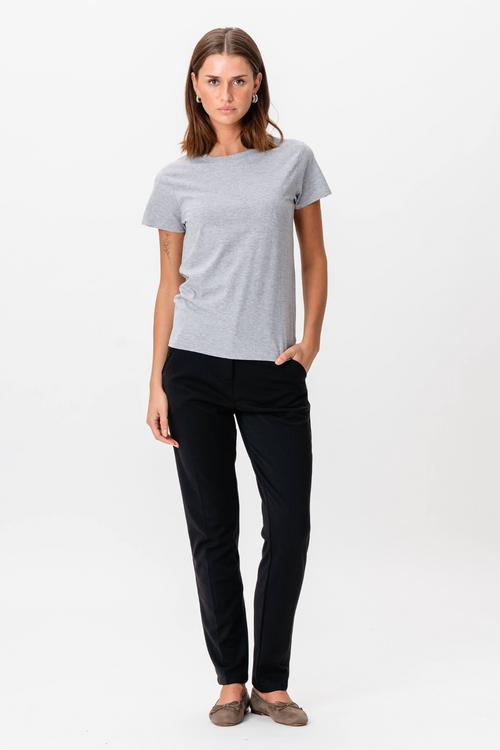 Basic T-shirt - Oxford Grå