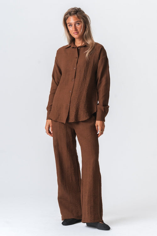 Aila Top - Snehvid / Sort