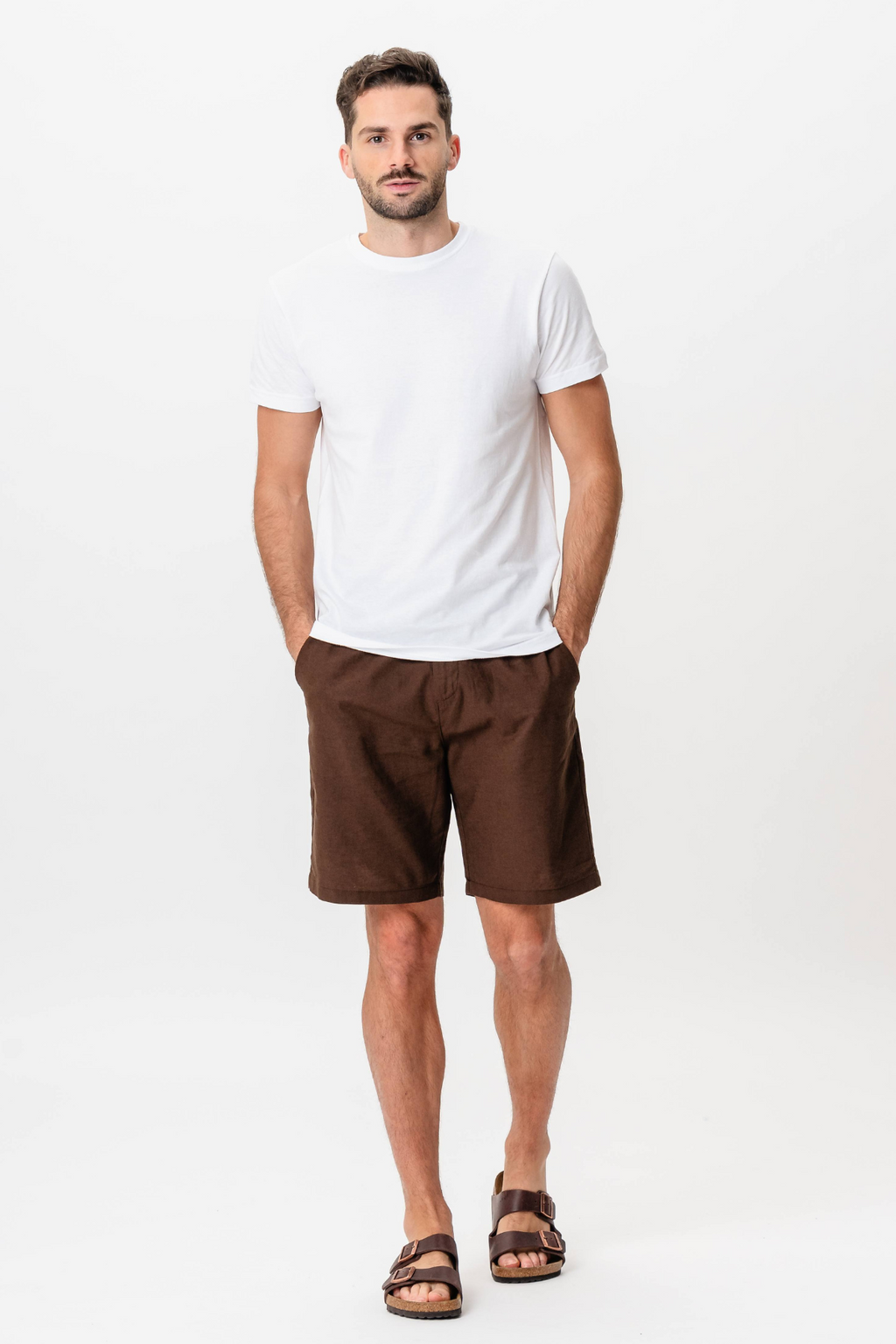 Linned Shorts - Kaffe