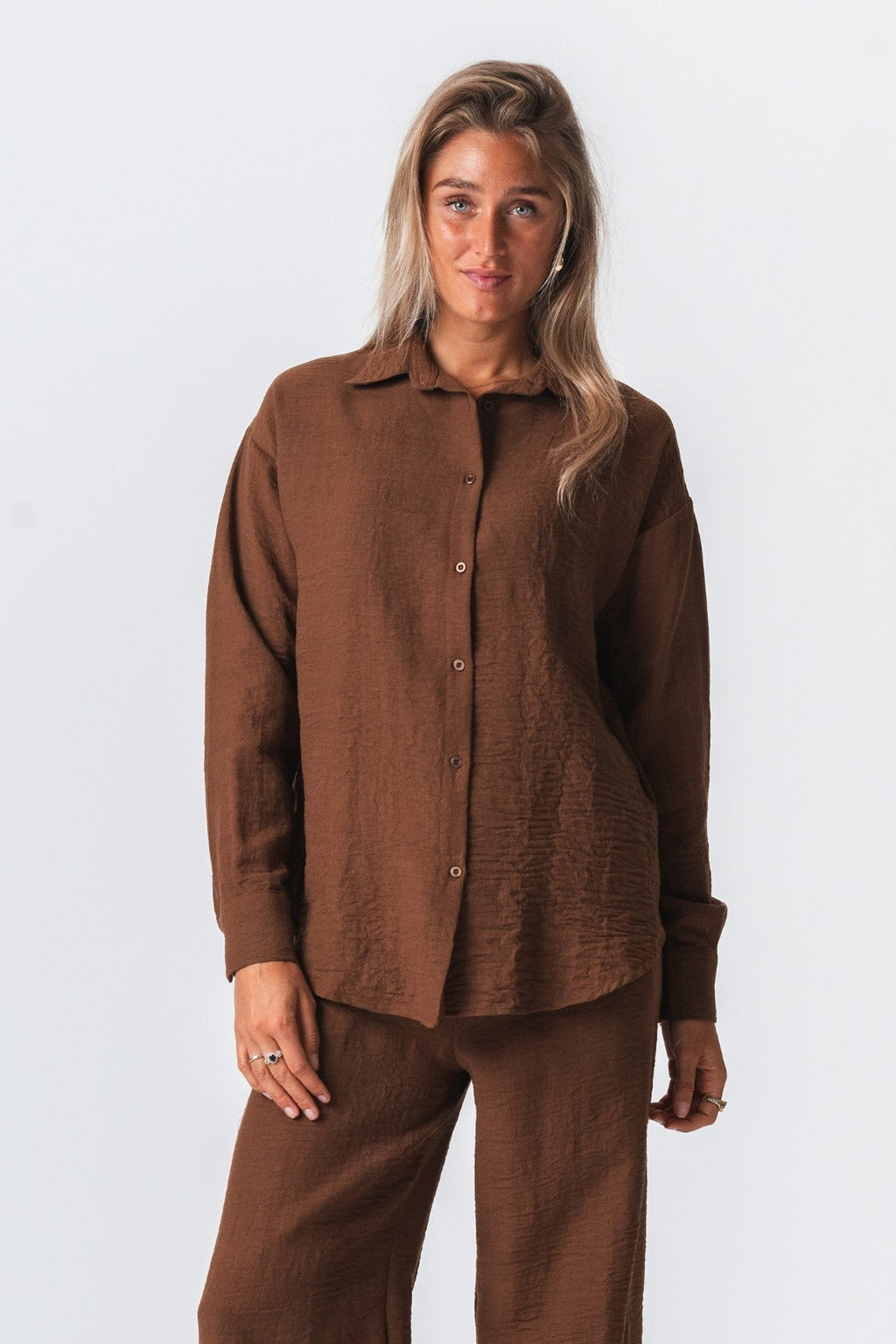 Aila Top - Snehvid / Sort