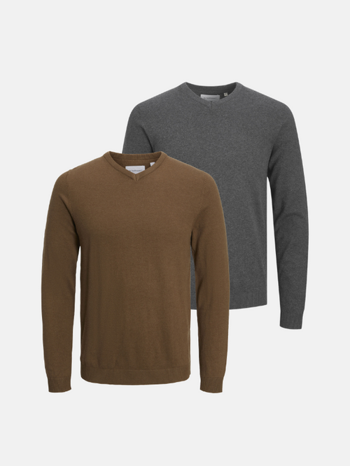 Oversized Strikket Rullekravetrøje - Sort