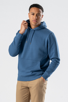 Sweatshirt Hoodie - Støvet Blå