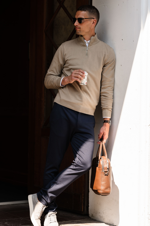Performance Pants Wide - Beige