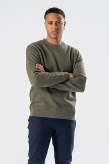 Sweatshirt Crewneck - Army Grøn