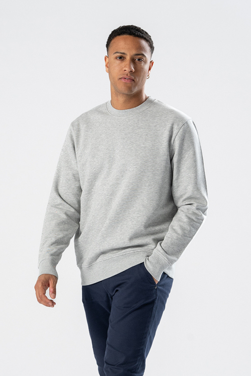 Sweatshirt Crewneck - Ask Grå