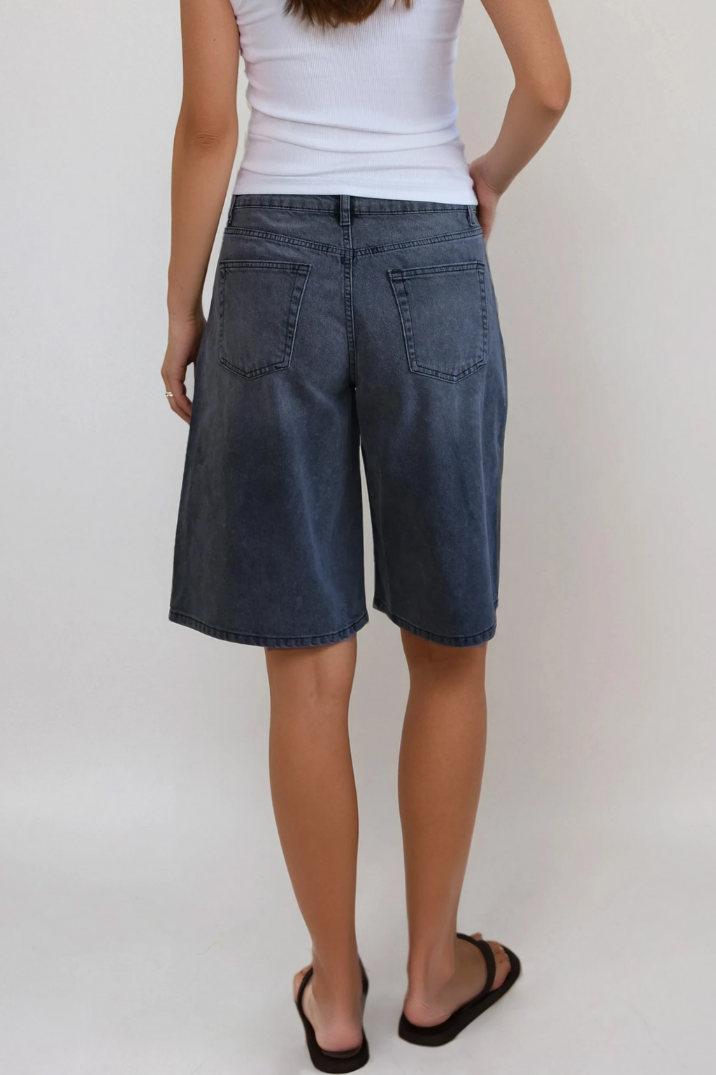 Denim Jorts - Sort Denim
