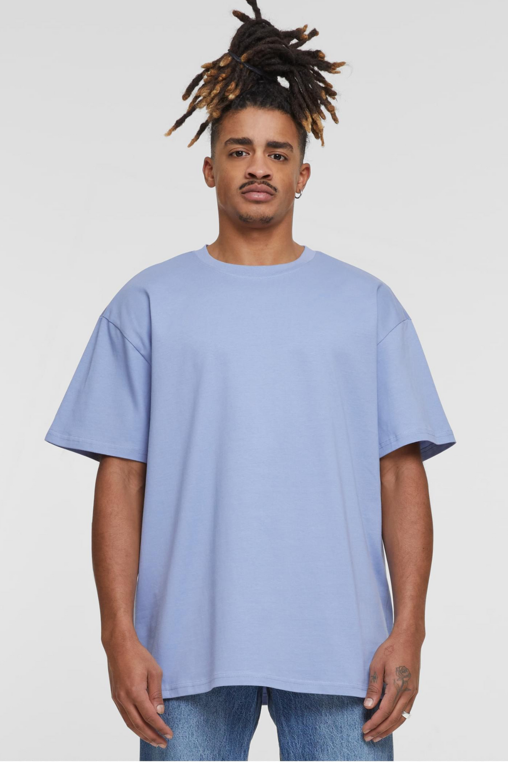 Heavy Oversized T-shirt - Viola Blue
