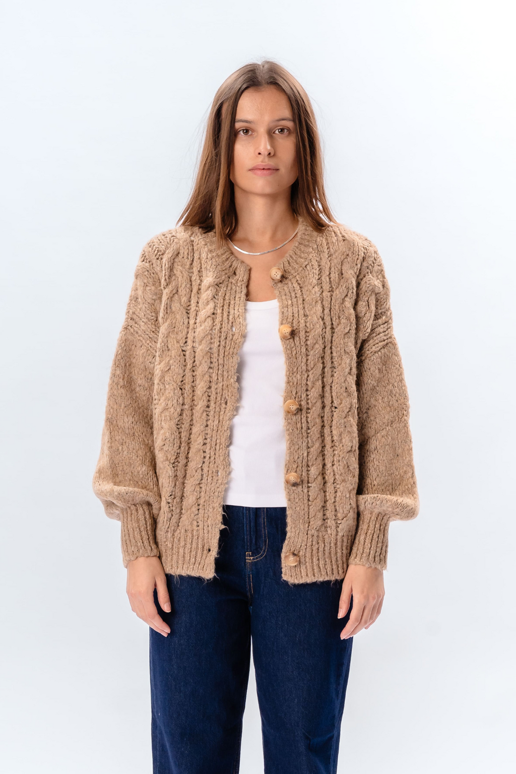 Botton Knit - Beige