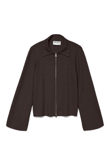 Hanna LS Strik Cardigan - Chokolade Tærte