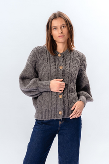 Botton Knit - Mellemgrå