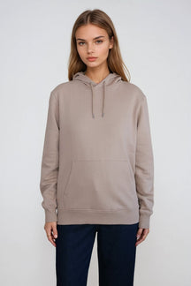 Sweatshirt Hættetrøje - Sand