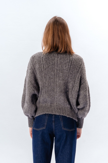 Botton Knit - Mellemgrå