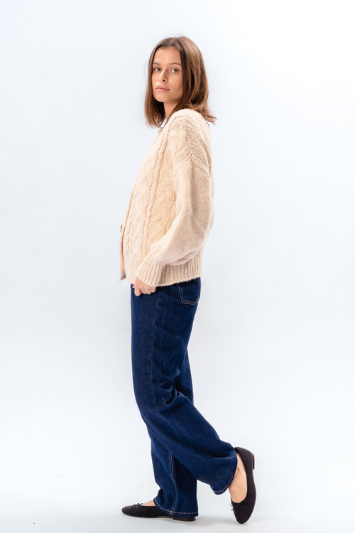 Botton Knit - Mellemgrå
